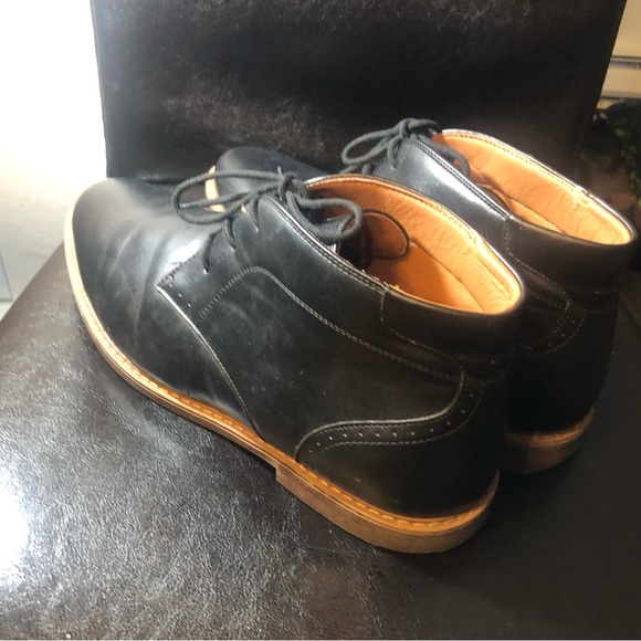 Nunn Bush Hawley Men's Wide Dual Comfort Black Lace Up Chukka Boots Size 12M - Picture 8 of 16